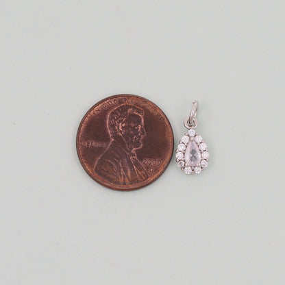Gold Teardrop Charms,18K Gold Filled teardrop Pendant,teardrop Charm Bracelet Necklace for DIY Jewelry Making Supply