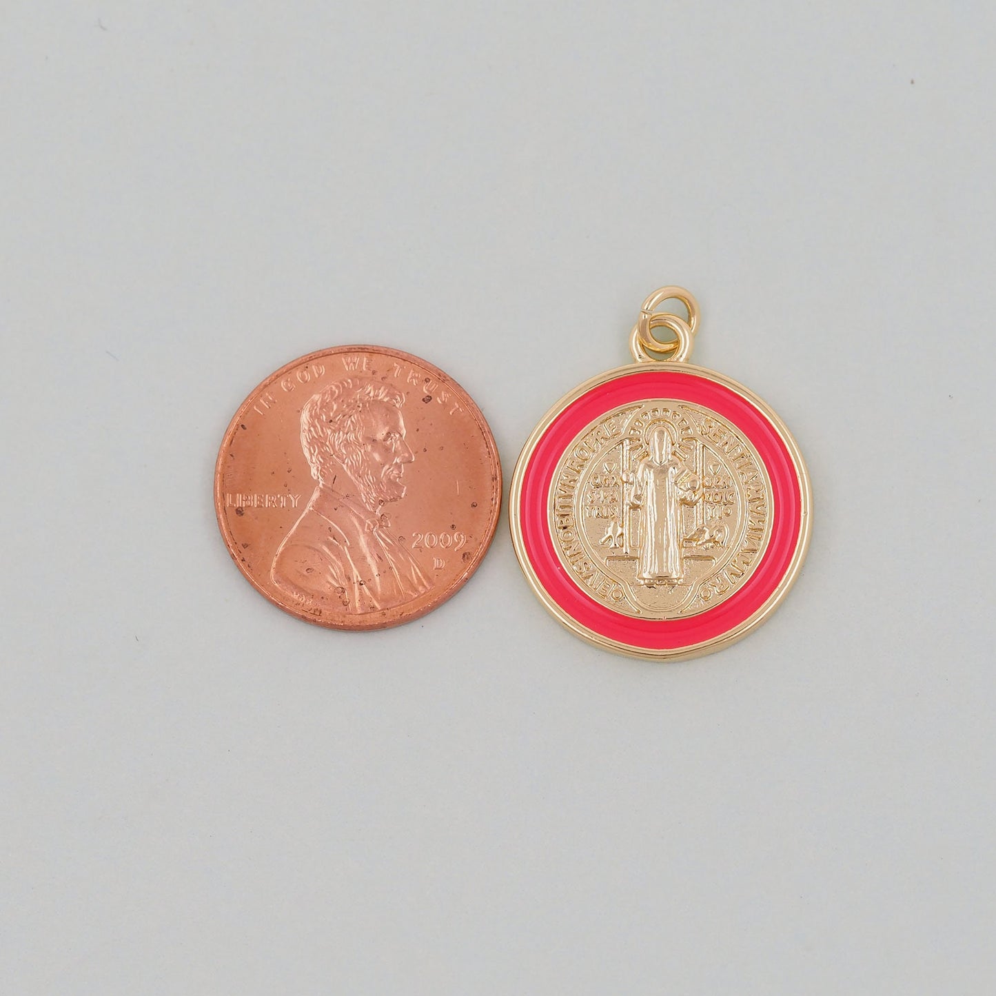 Gold Jesus Charms,18K Gold Filled Cross Pendant,Jesus Charm Bracelet Necklace for DIY Jewelry Making Supply