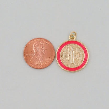 Gold Jesus Charms,18K Gold Filled Cross Pendant,Jesus Charm Bracelet Necklace for DIY Jewelry Making Supply