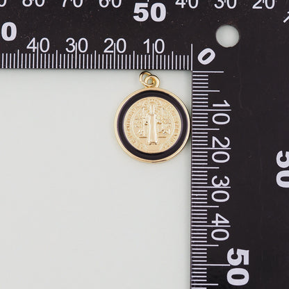 18K Gold Filled Cross Charm Pendant for Jewelry Making
