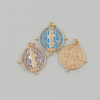 Gold Jesus Charms,18K Gold Filled Pendant,Jesus Charm Bracelet Necklace for DIY Jewelry Making Supply