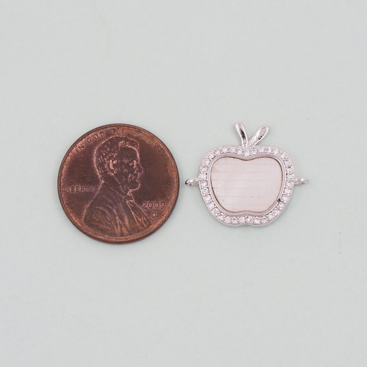 Gold apple Connector Charms,18K Gold Filled apple Pendant Bracelet Necklace for DIY Jewelry Making Supply