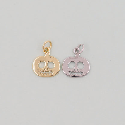 Gold pumpkin Charms,18K Gold Filled pumpkin Pendant,pumpkin Charm Bracelet Necklace for DIY Jewelry Making Supply