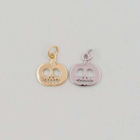 Gold pumpkin Charms,18K Gold Filled pumpkin Pendant,pumpkin Charm Bracelet Necklace for DIY Jewelry Making Supply