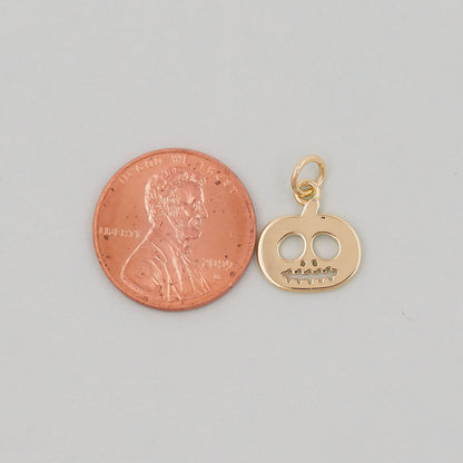 Gold pumpkin Charms,18K Gold Filled pumpkin Pendant,pumpkin Charm Bracelet Necklace for DIY Jewelry Making Supply