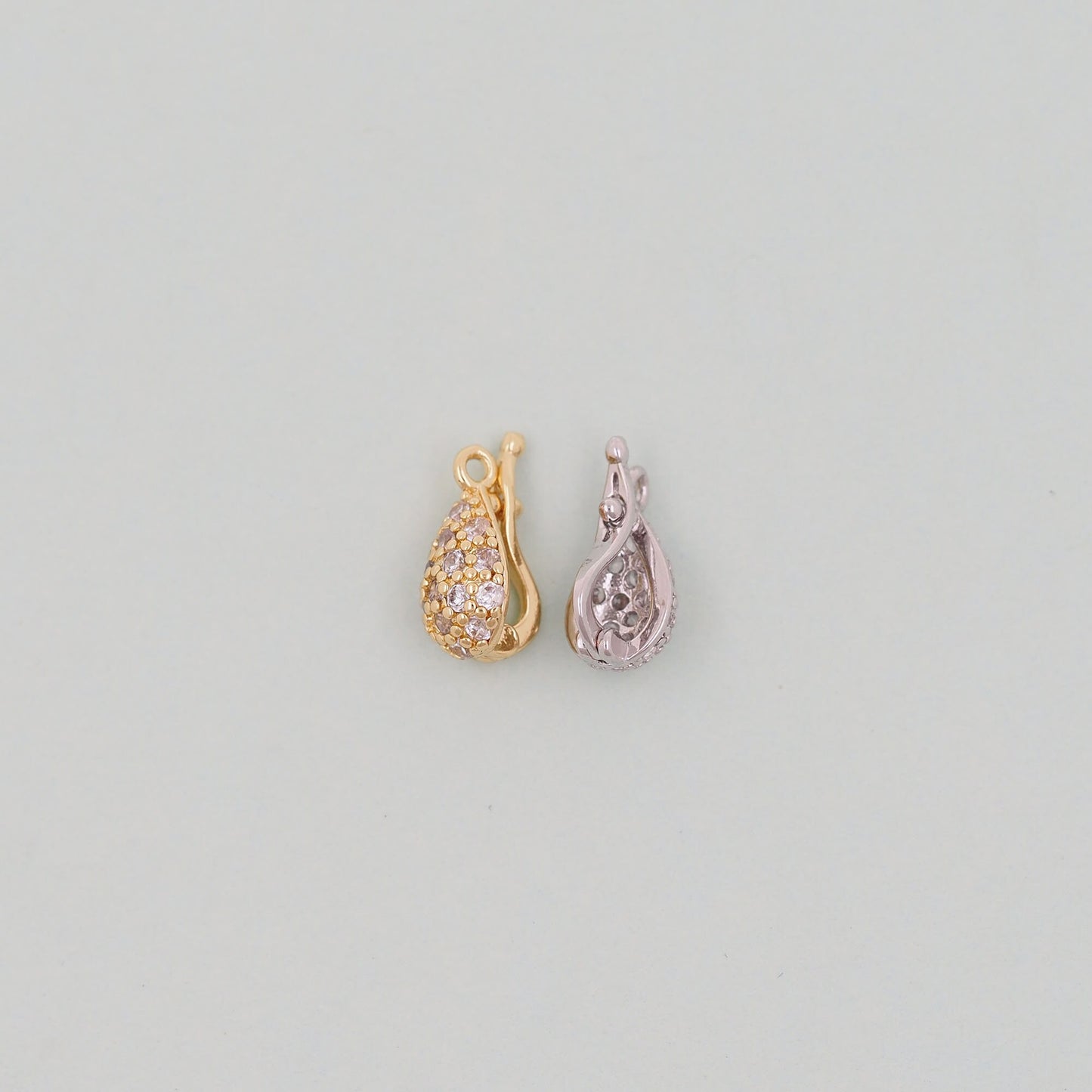 Gold teardrop Charms,18K Gold Filled teardrop Pendant Charm Bracelet Necklace for DIY Jewelry Making Supply
