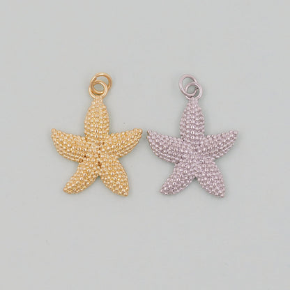 18K Gold Filled Star Charm Pendant for Jewelry Making