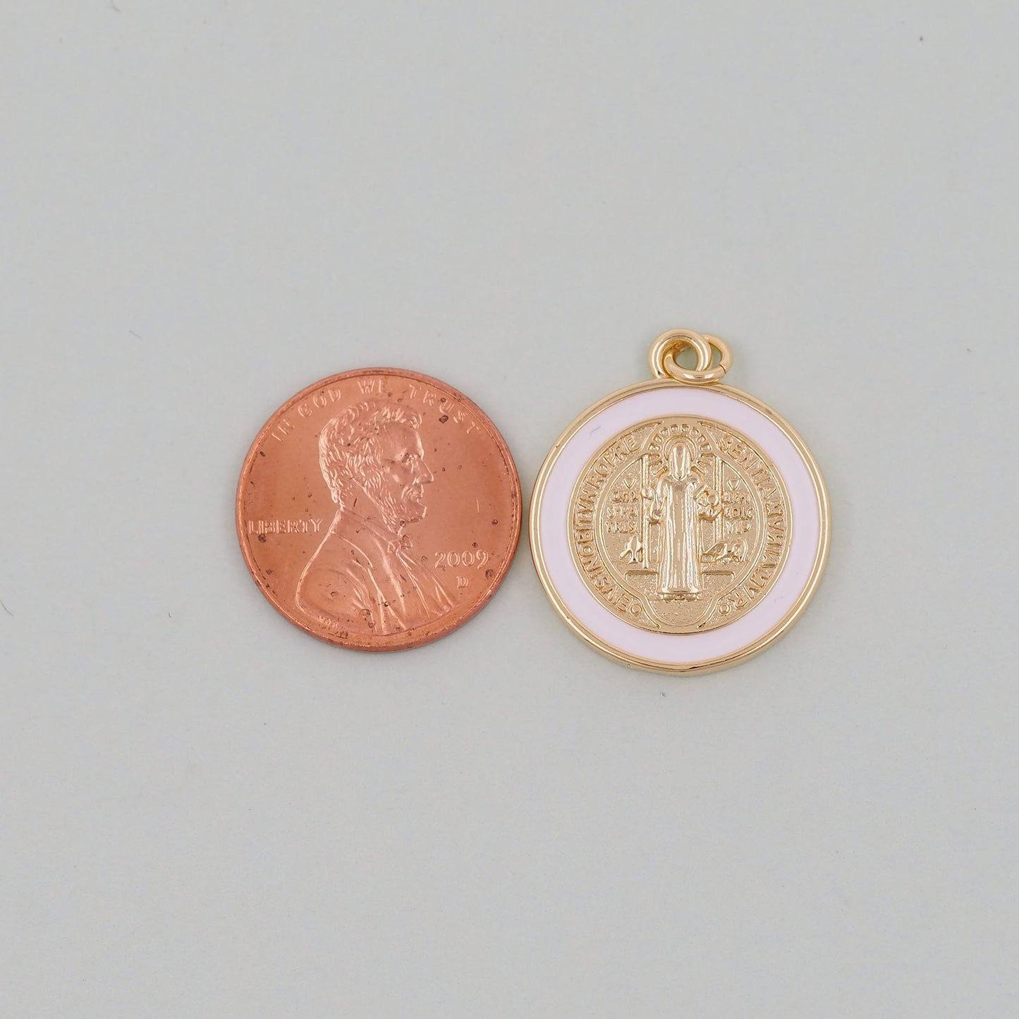 Gold Jesus Charms,18K Gold Filled Cross Pendant,Jesus Charm Bracelet Necklace for DIY Jewelry Making Supply