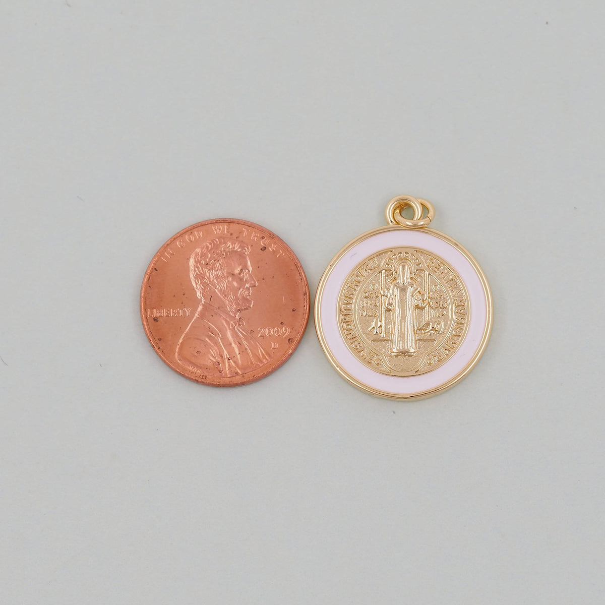 18K Gold Filled Cross Charm Pendant for Jewelry Making