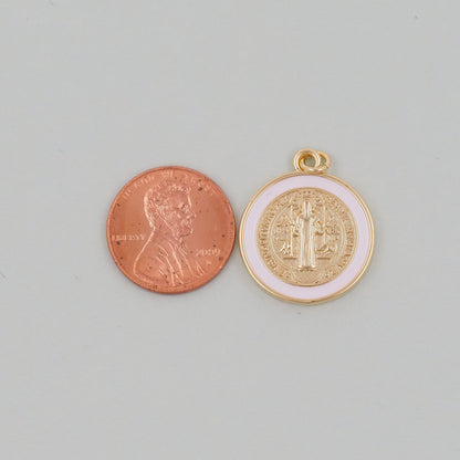 18K Gold Filled Cross Charm Pendant for Jewelry Making