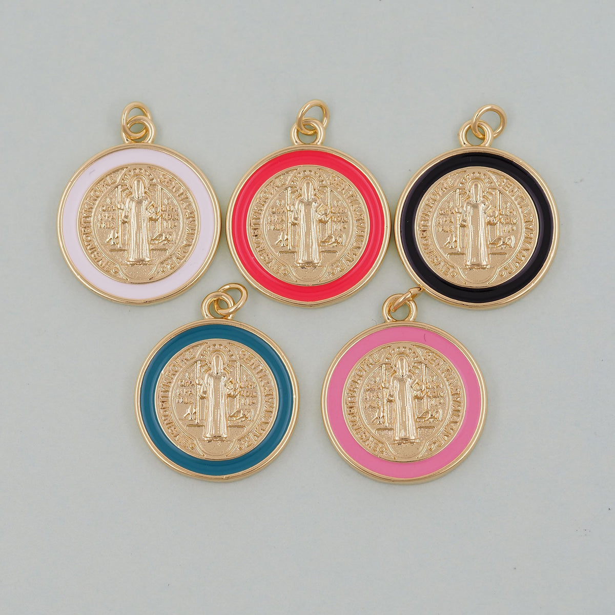 18K Gold Filled Cross Charm Pendant for Jewelry Making