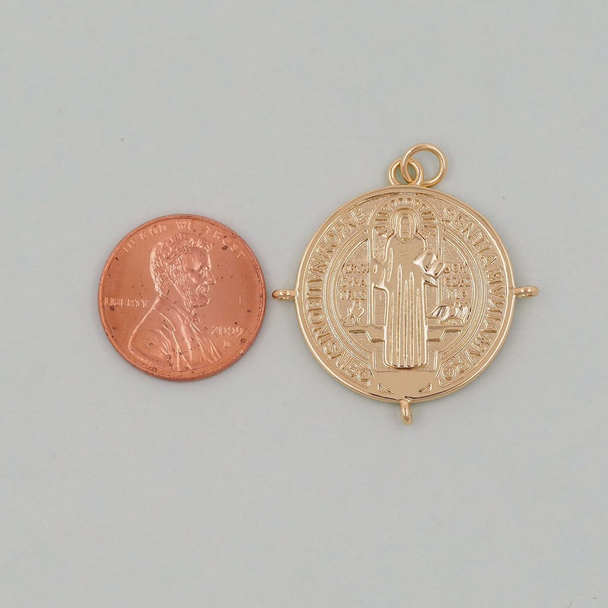 18K Gold Filled Cross Charm Pendant for Jewelry Making