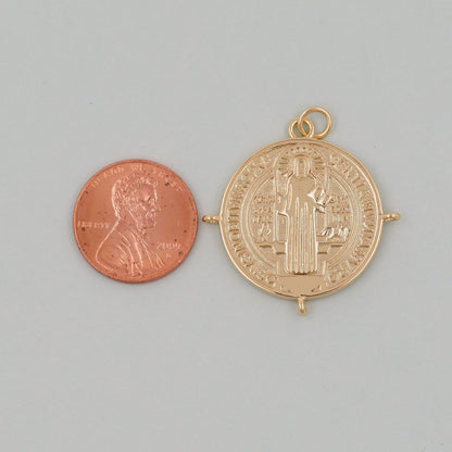 18K Gold Filled Cross Charm Pendant for Jewelry Making