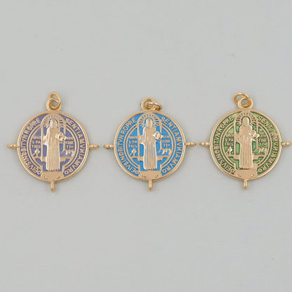 Gold Jesus Charms,18K Gold Filled Pendant,Jesus Charm Bracelet Necklace for DIY Jewelry Making Supply