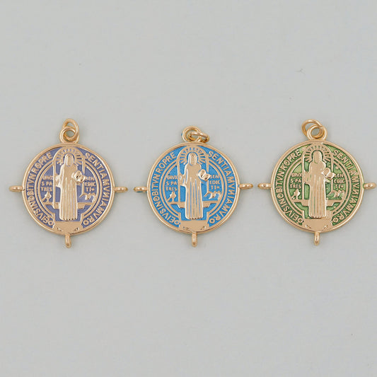 Gold Jesus Charms,18K Gold Filled Pendant,Jesus Charm Bracelet Necklace for DIY Jewelry Making Supply