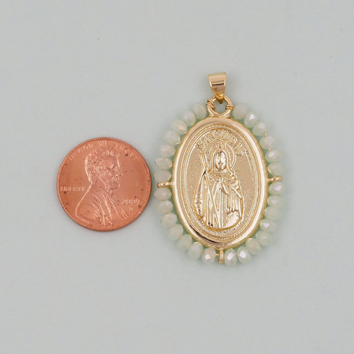 Gold  Jesus Carms,18K Gold Filled crystal Jesus Pendant,Jesus Charm Bracelet Necklace for DIY Jewelry Making Supply