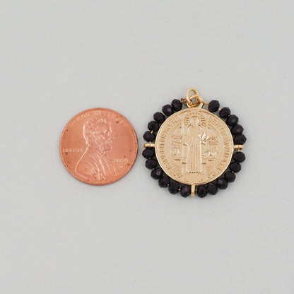 Gold  Jesus Carms,18K Gold Filled crystal Jesus Pendant,religious Charm Bracelet Necklace for DIY Jewelry Making Supply