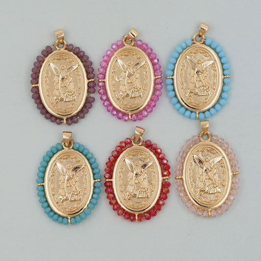 Gold devil Charms,18K Gold Filled crystal devil Pendant Bracelet Necklace for DIY Jewelry Making Supply