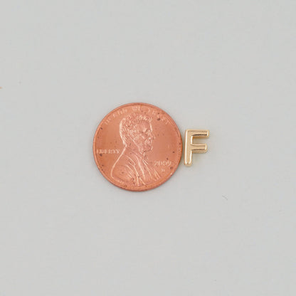 18K Gold Filled Letter Charm Pendant for Jewelry Making