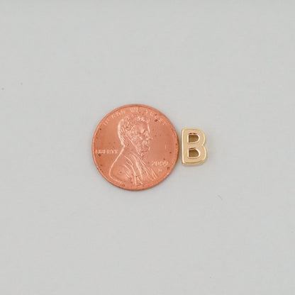 18K Gold Filled Letter Charm Pendant for Jewelry Making