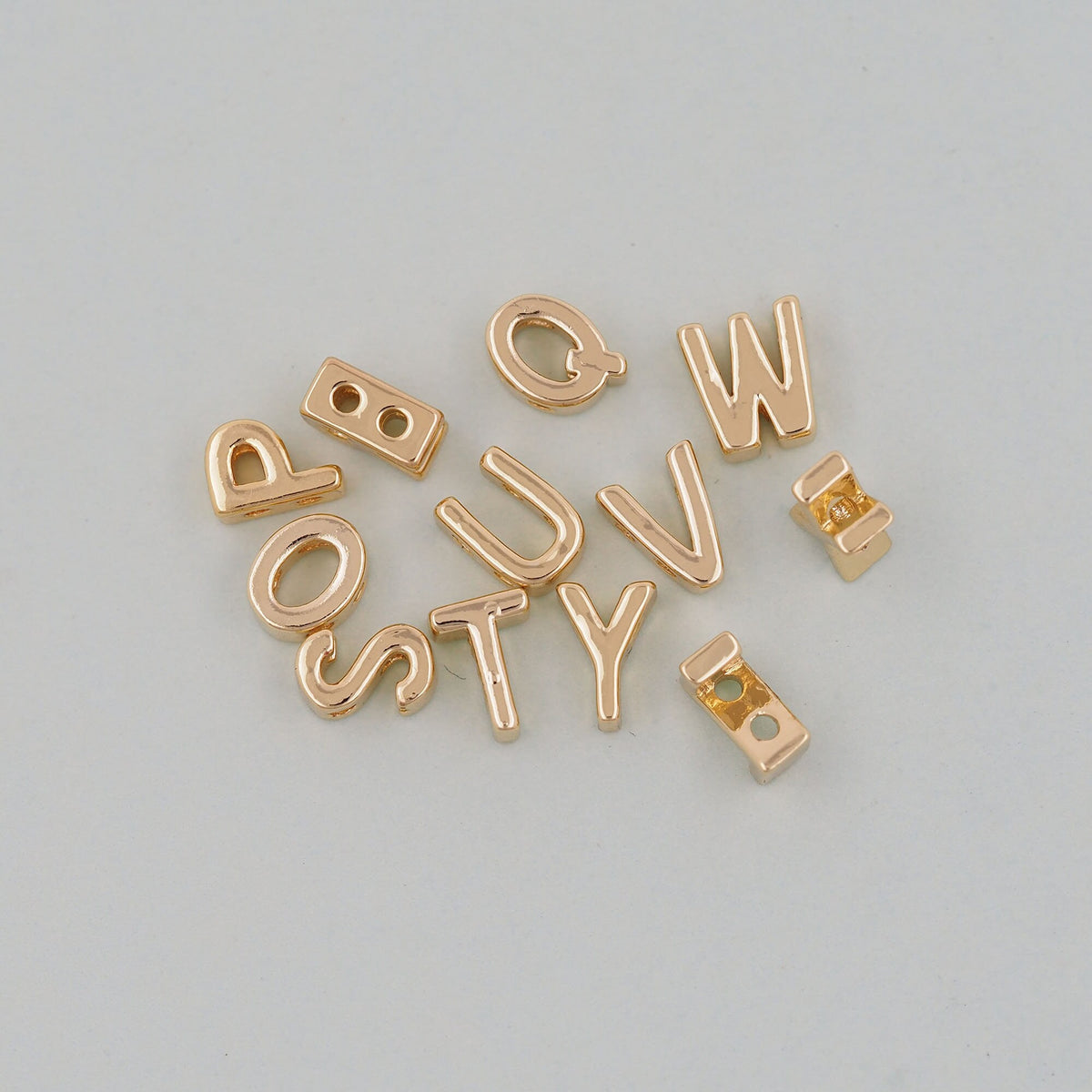 18K Gold Filled Letter Charm Pendant for Jewelry Making