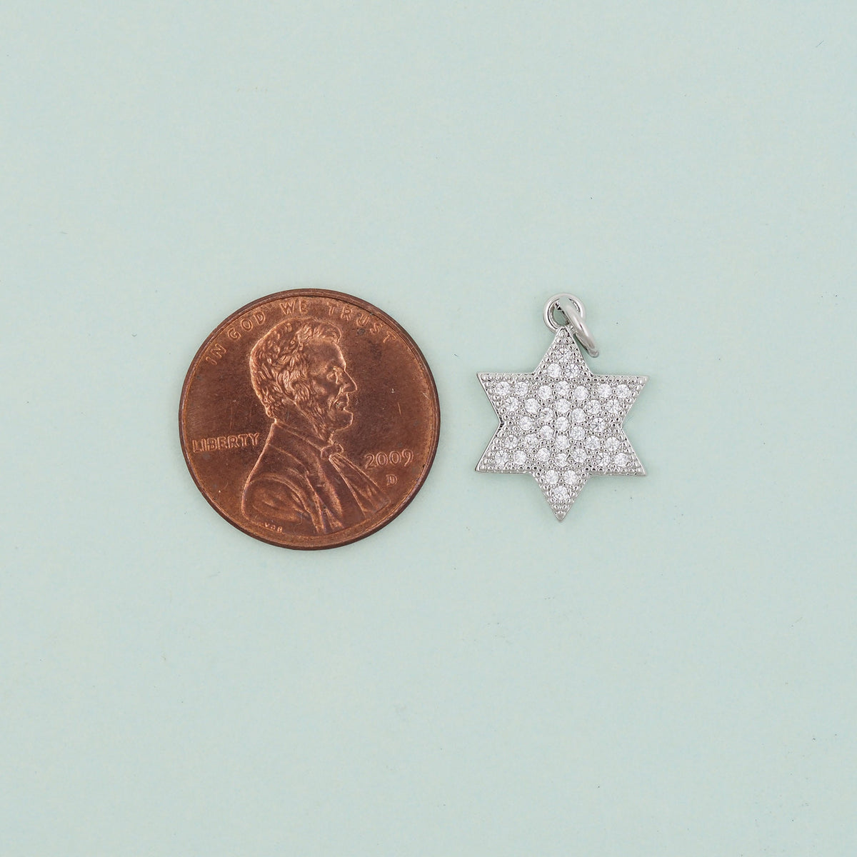 Gold Star of David Pendant,18K Gold Filled Star of David,Silver Star of David Bracelet Necklace for DIY Jewelry Making Supply