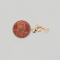 Gold Miami Charms,18K Gold Filled flame Miami Pendant Bracelet Necklace for DIY Jewelry Making Supply