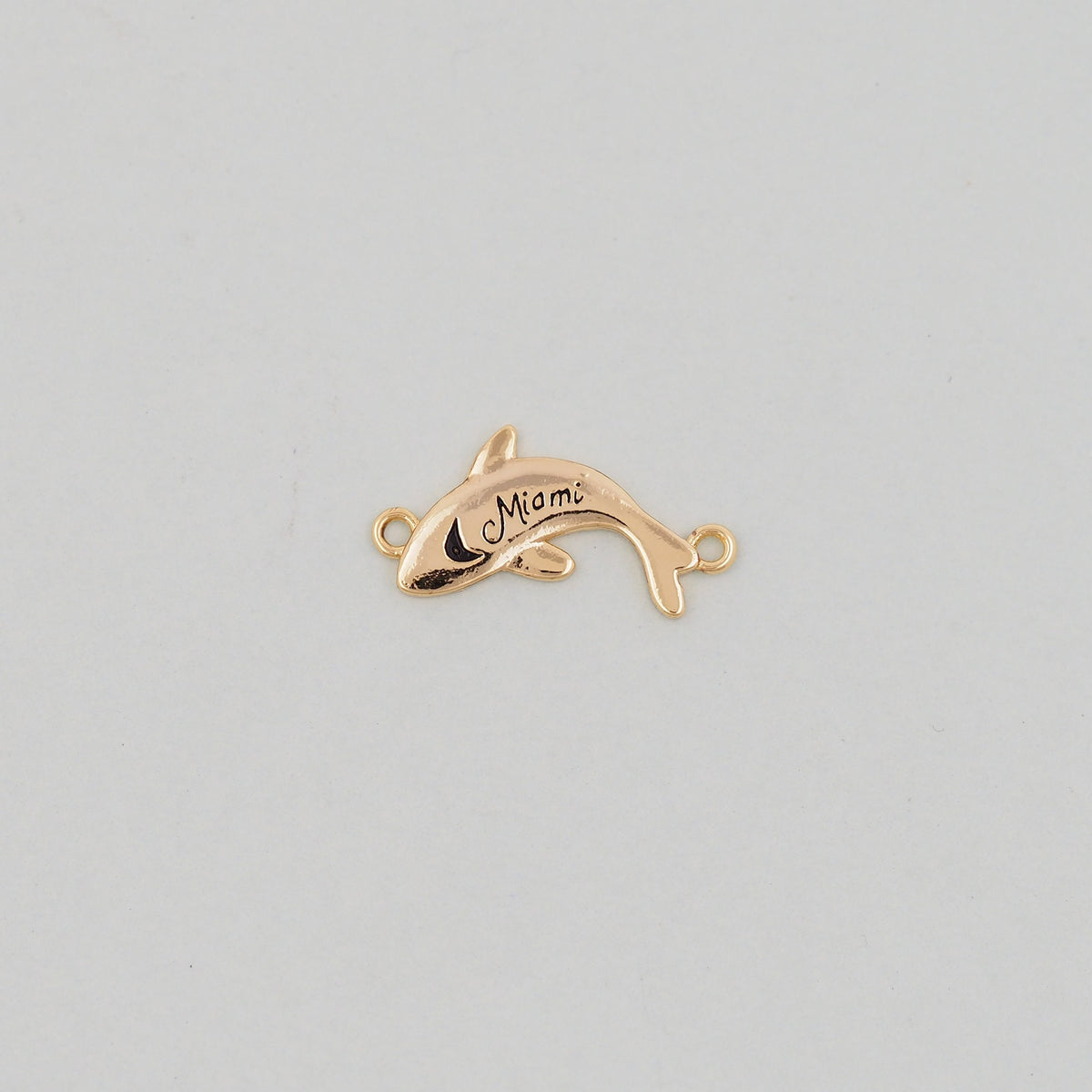 Gold Miami Charms,18K Gold Filled flame Miami Pendant Bracelet Necklace for DIY Jewelry Making Supply