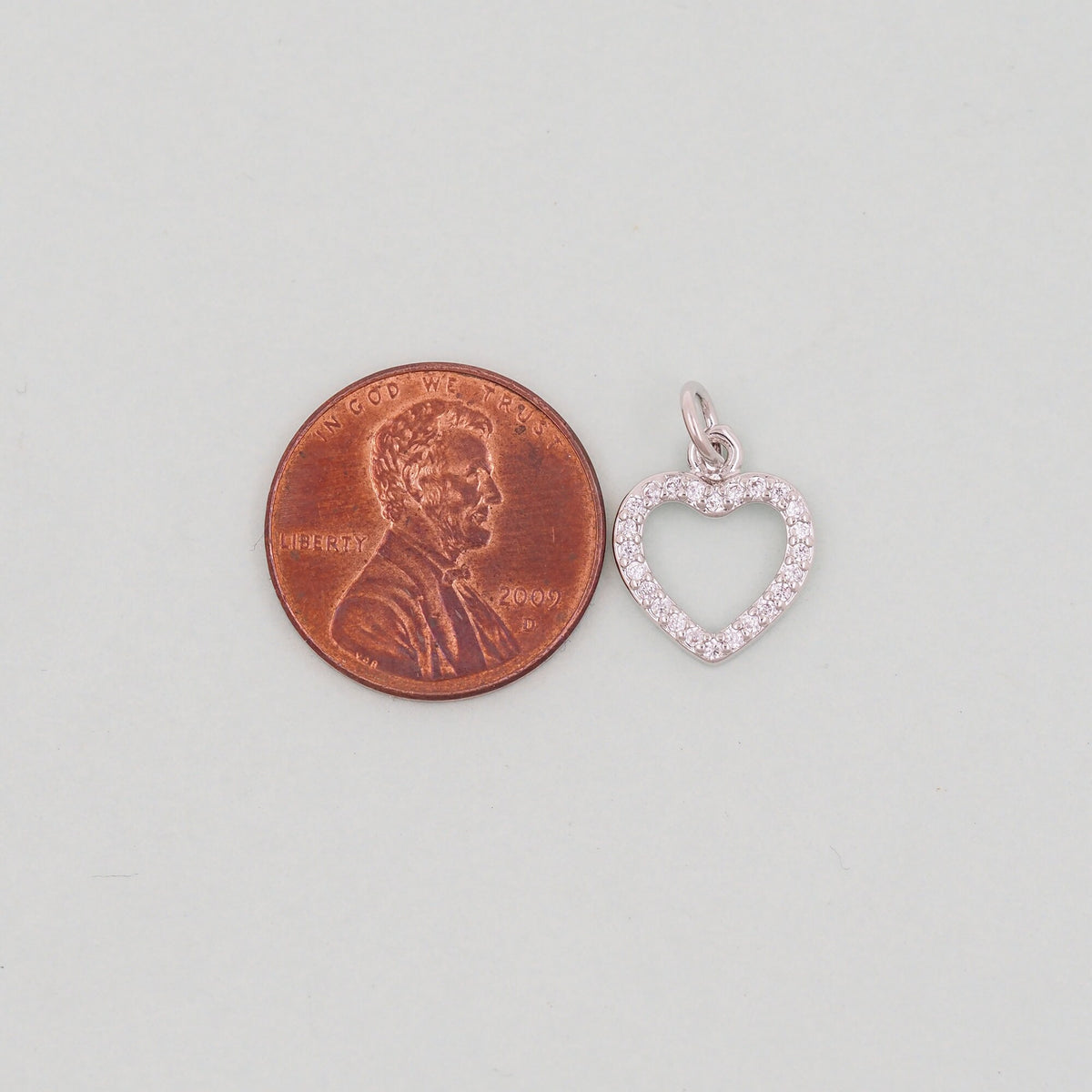 Gold Heart Charms,18K Gold Filled Heart Pendant,Tiny Heart Charm Bracelet Necklace for DIY Jewelry Making Supply