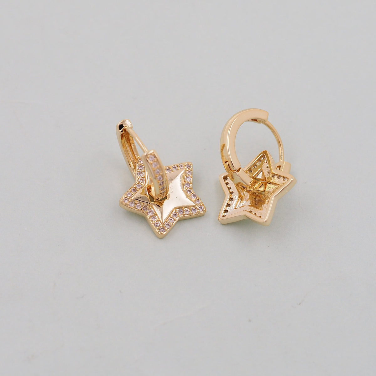 18K Gold Filled Star Charm Pendant for Jewelry Making