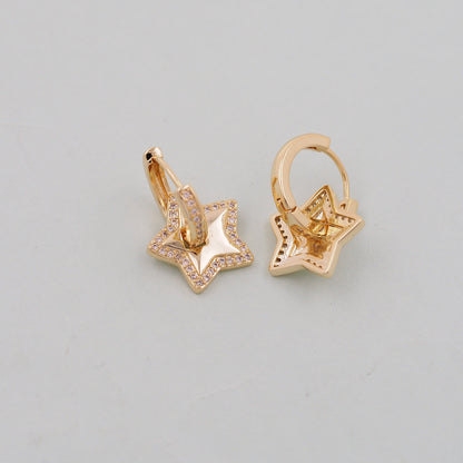 18K Gold Filled Star Charm Pendant for Jewelry Making