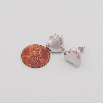 1pair 18K Gold Filled Heart Earrings,Gold Earrings,Dainty Earrings