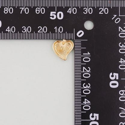 1pair 18K Gold Filled Heart Earrings,Gold Earrings,Dainty Earrings