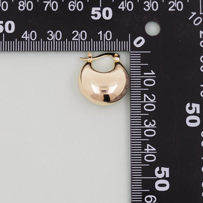 1pair 14K Gold Filled Thick Hoops Earrings,Gold Earrings,Dainty Hoops Huggie,Gold Huggies Hoop Earrings