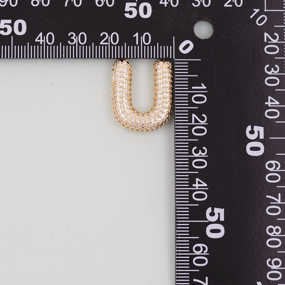 18K Gold Filled Letter Charm Pendant for Jewelry Making