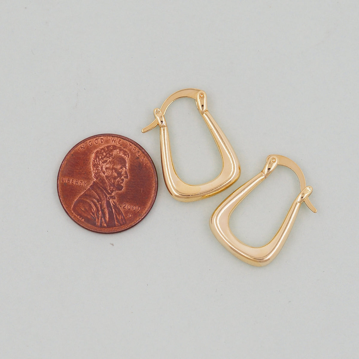 1pair 14K Gold Filled Thick Hoops Earrings,Gold Earrings,Dainty Hoops Huggie,Gold Huggies Hoop Earrings
