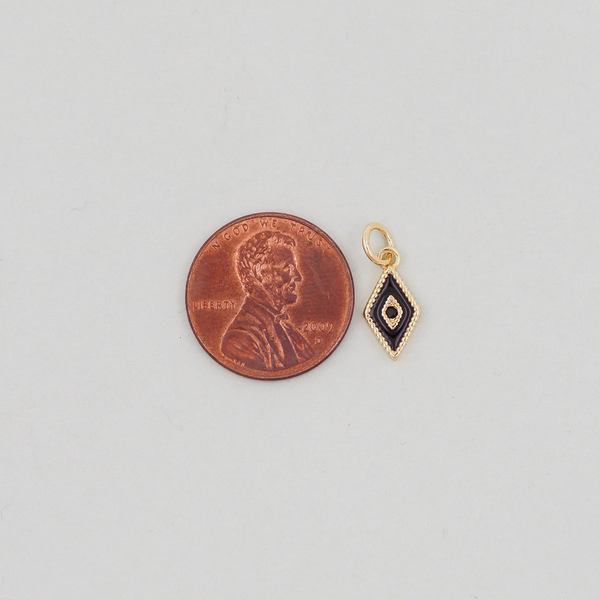Gold Tiny amulet  Evil Eye Charms,18K Gold Filled Evil Eye Pendant,enamel Protect Charm Bracelet Necklace for DIY Jewelry Mak