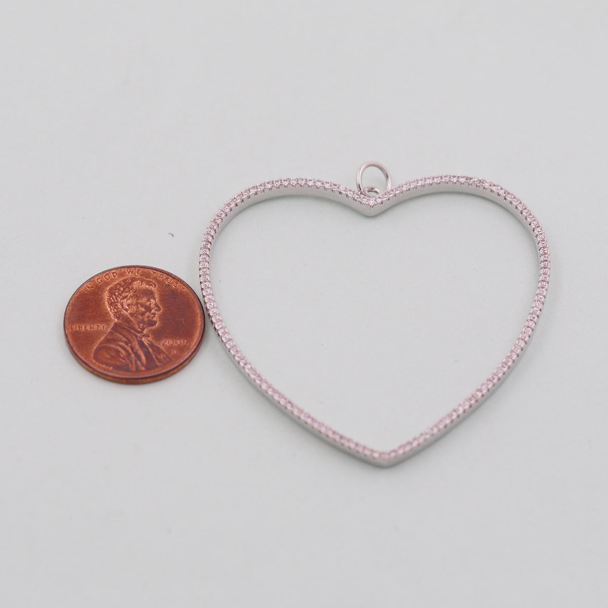 18K Gold Filled Heart Charm Pendant for Jewelry Making