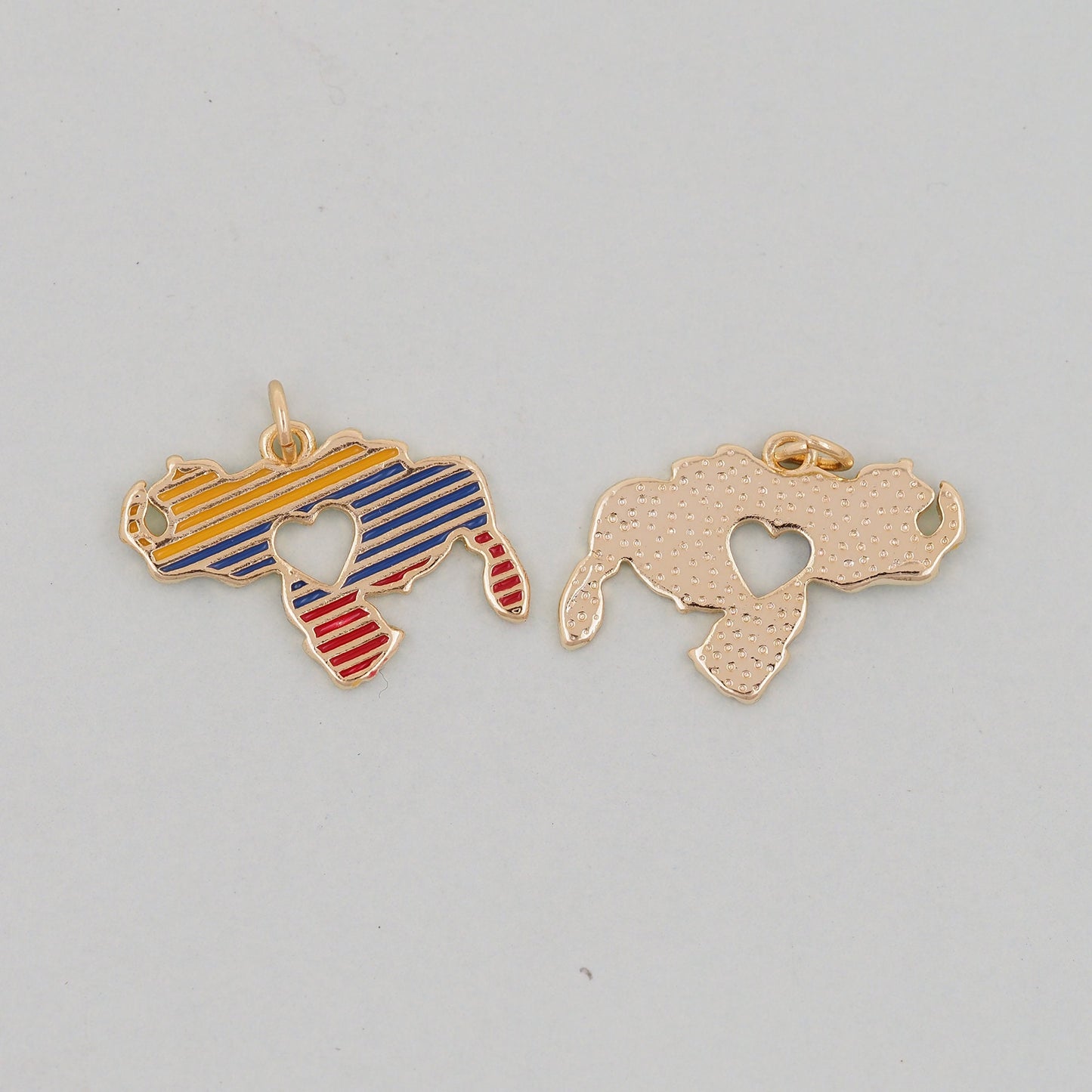 Gold Earth Charms,18K Gold Filled World Map Pendant,World Map Charm Bracelet Necklace for DIY Jewelry Making Supply