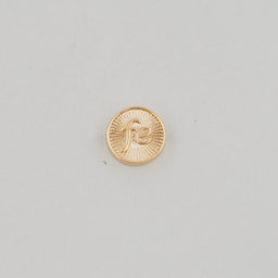 Gold Fe Charms,18K Gold Filled Round Connector Pendant,Shell Charm Bracelet Necklace for DIY Jewelry Making Supply