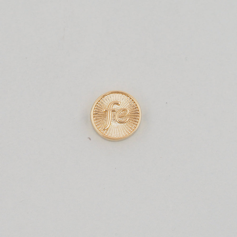 Gold Fe Charms,18K Gold Filled Round Connector Pendant,Shell Charm Bracelet Necklace for DIY Jewelry Making Supply