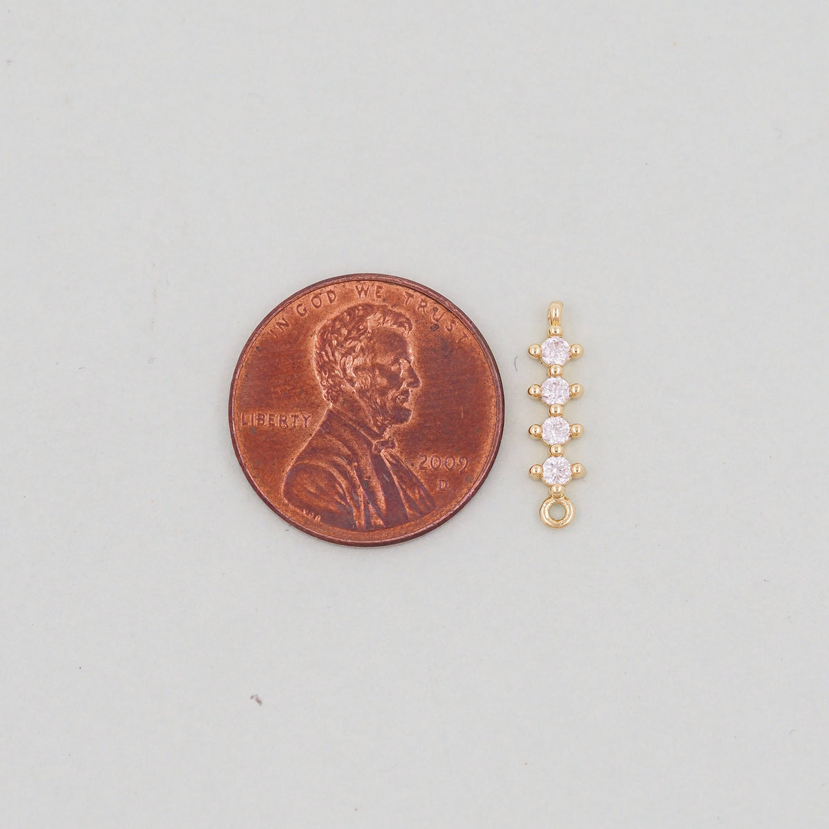 Gold Round strip Connector Charms,18K Gold Filled Round Pendant,Round Charm Bracelet Necklace for DIY Jewelry Making Supply