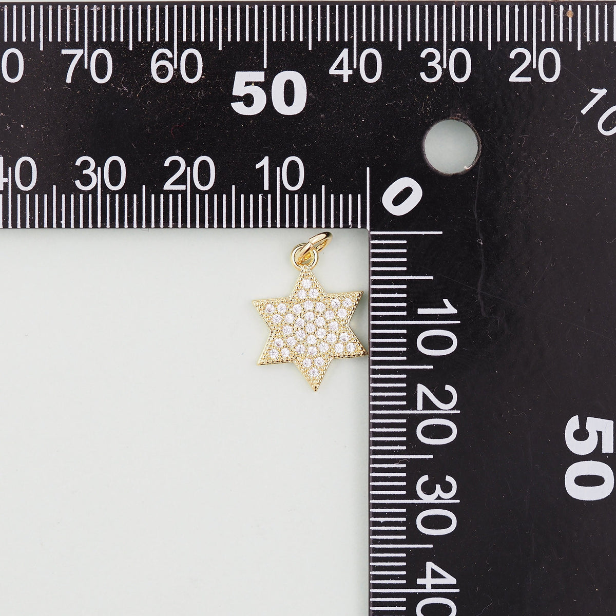 Gold Star of David Pendant,18K Gold Filled Star of David,Silver Star of David Bracelet Necklace for DIY Jewelry Making Supply