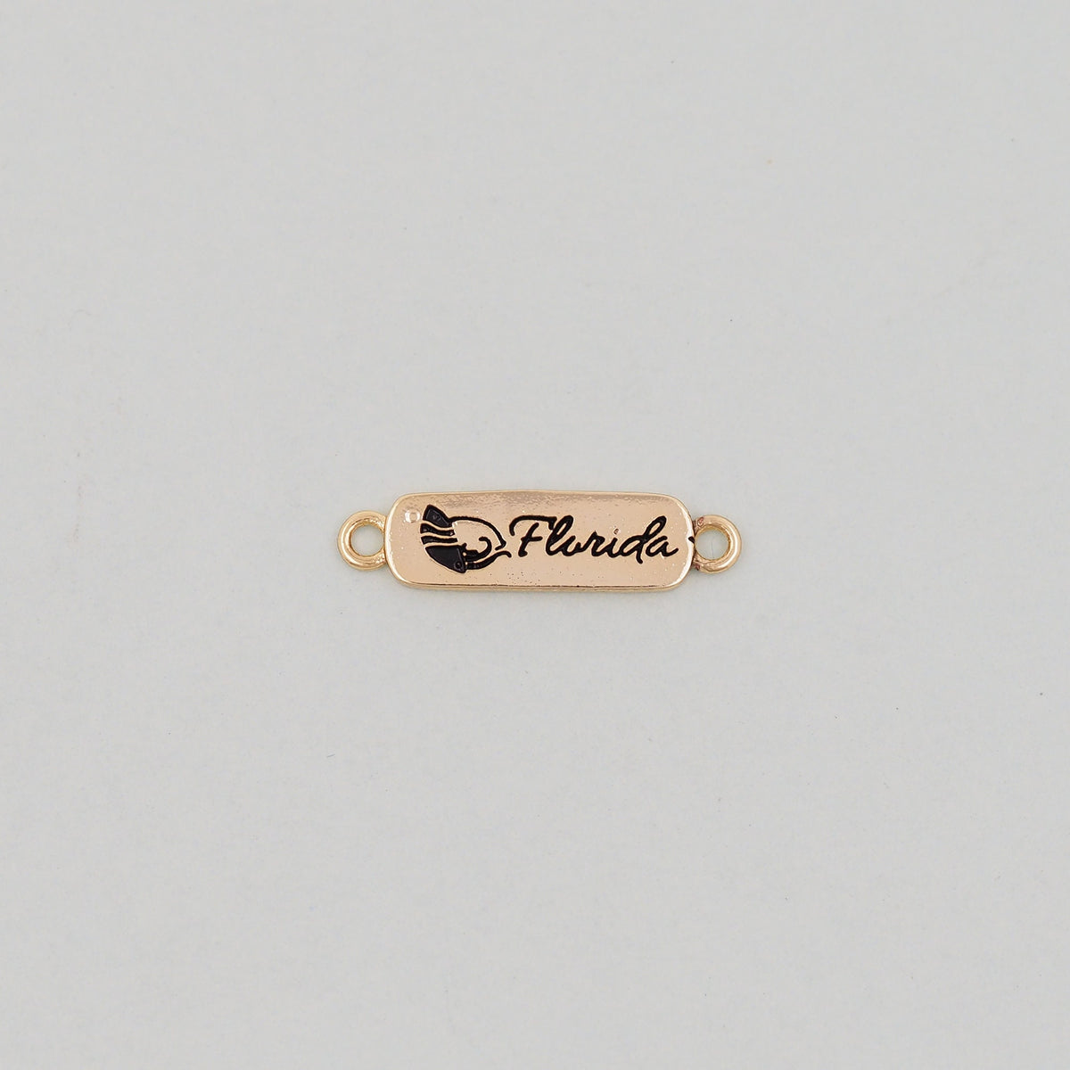 Gold Florida Charms,18K Gold Filled Florida Pendant Bracelet Necklace for DIY Jewelry Making Supply