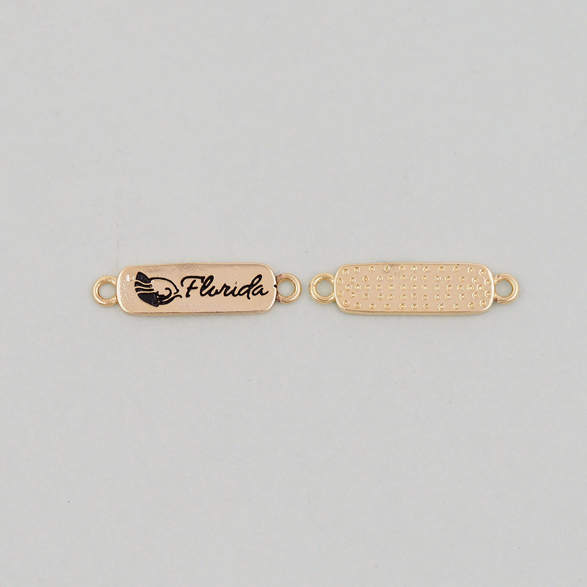 Gold Florida Charms,18K Gold Filled Florida Pendant Bracelet Necklace for DIY Jewelry Making Supply
