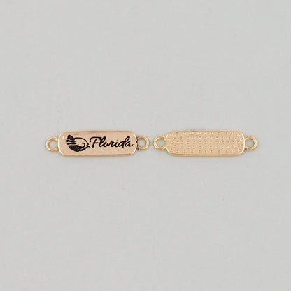 Gold Florida Charms,18K Gold Filled Florida Pendant Bracelet Necklace for DIY Jewelry Making Supply