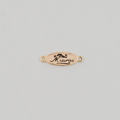 Gold Miami Connector Charms,18K Gold Filled flame Miami Pendant Bracelet Necklace for DIY Jewelry Making Supply
