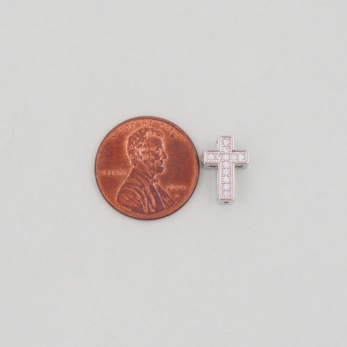 Gold Cross Charms,18K Gold Filled Cross Pendant,Silver Religious Charm Bracelet Necklace for DIY Jewelry Making Supply