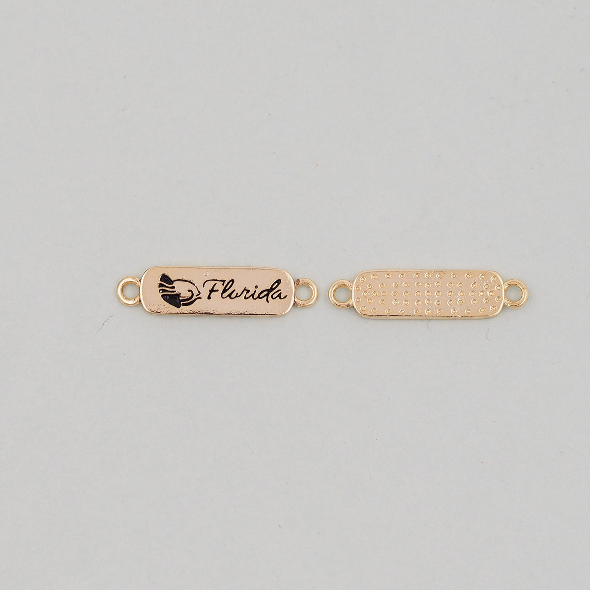 Gold Florida Connector Charms,18K Gold Filled Florida Pendant Bracelet Necklace for DIY Jewelry Making Supply