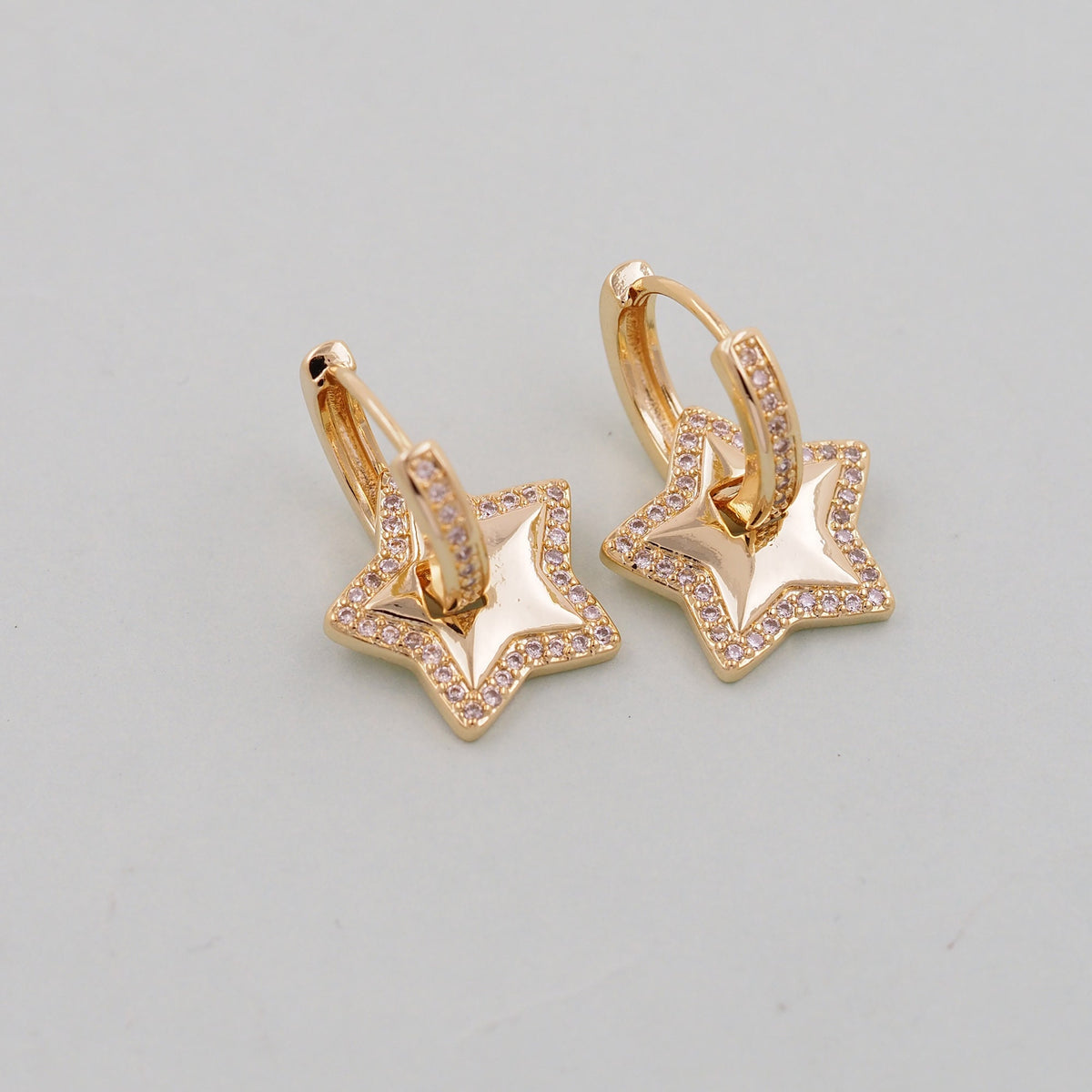 18K Gold Filled Star Charm Pendant for Jewelry Making